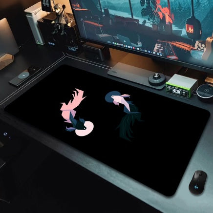 Gaming Desk Pad - Koi Fish Taichi Themes - xxl