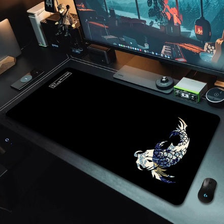 Gaming Desk Pad - Koi Fish Taichi Themes - xxl