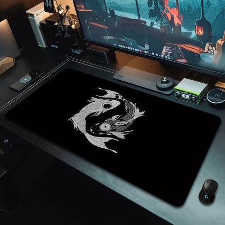 Gaming Desk Pad - Koi Fish Taichi Themes - xxl