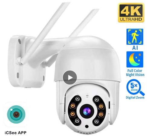 IP Camera - Smart - WiFi - Surveillance - 5MP - 8MP