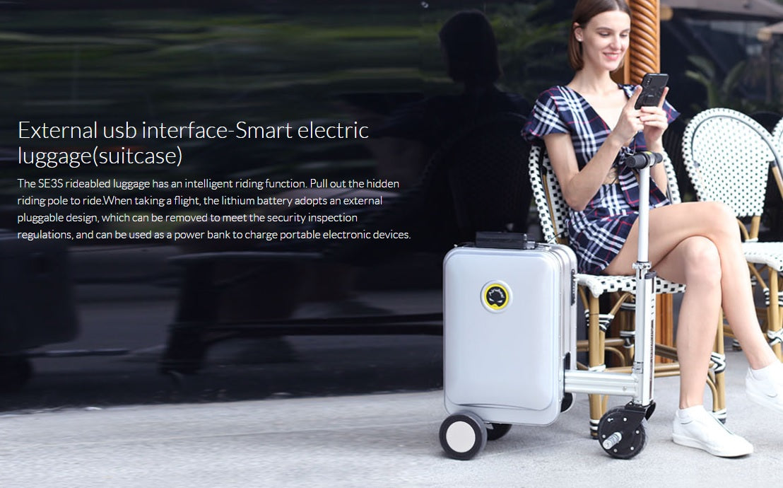 Airwheel SE3S-The Revolutionary Smart Ridding Luggage--20 inch - PREMIUM PRODUCT