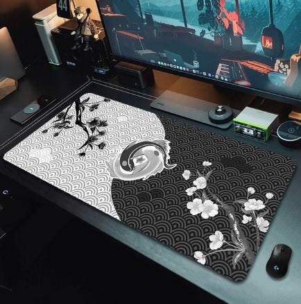 Gaming Desk Pad - Koi Fish Taichi Themes - xxl