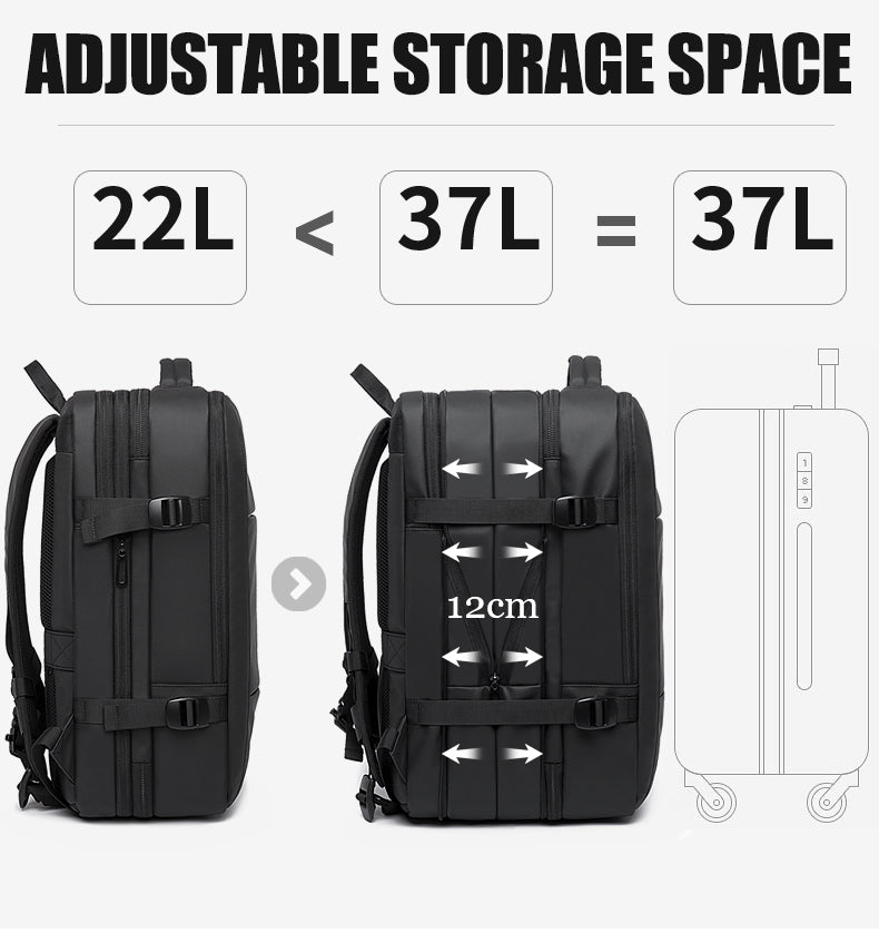 BANGE Travel Business Waterproof Backpack 17.3 Laptop Pocket