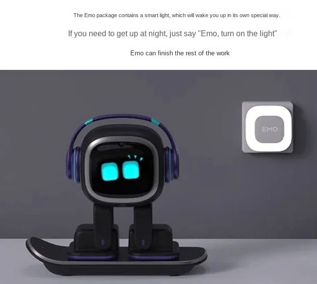 EMO GO HOME + Fence + Smart Light - The Coolest AI Desktop Pet with Personality and Ideas.