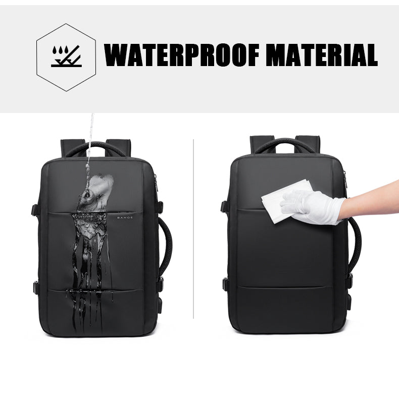 BANGE Travel Business Waterproof Backpack 17.3 Laptop Pocket