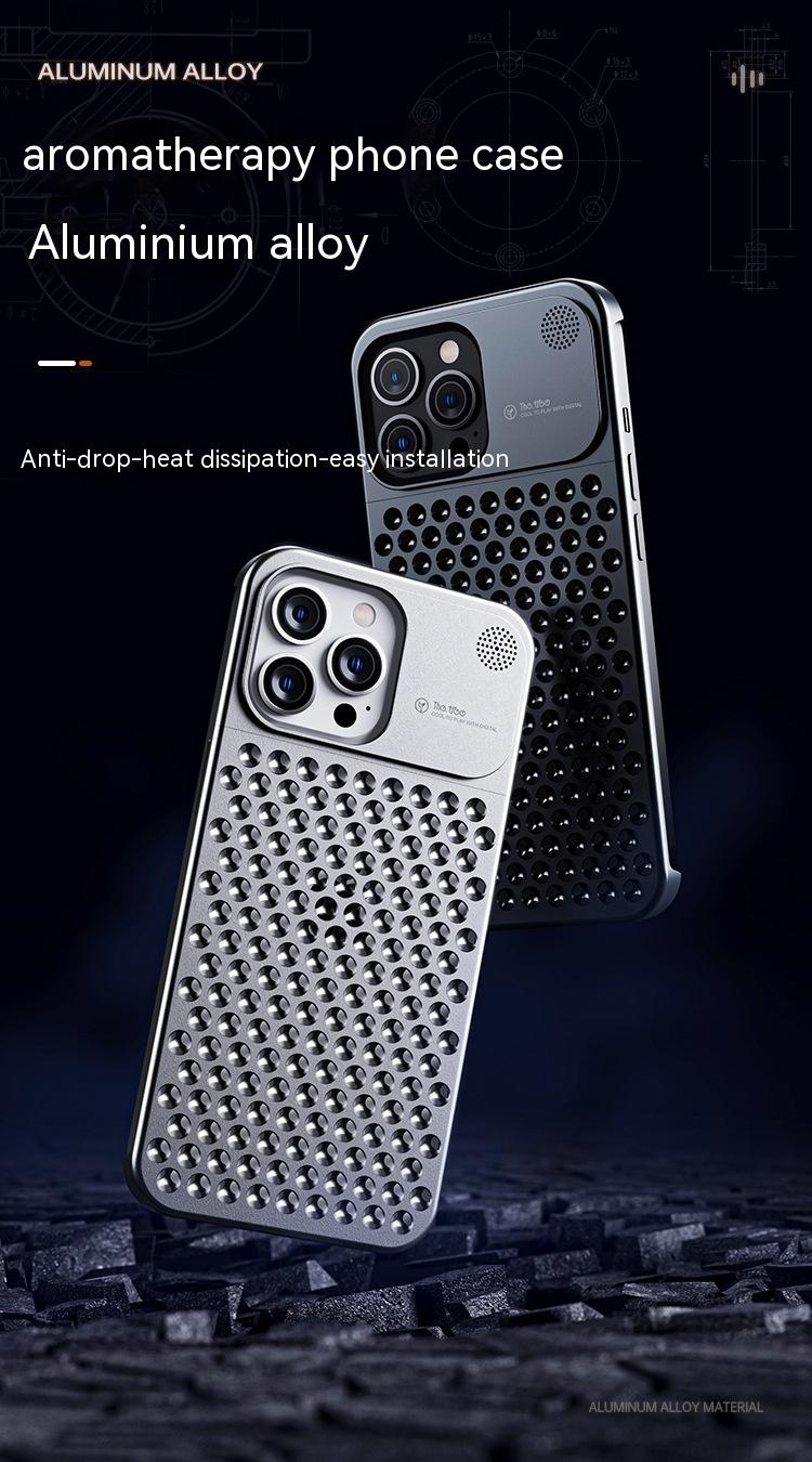 iPhone metal case - cooling - aromatherapy