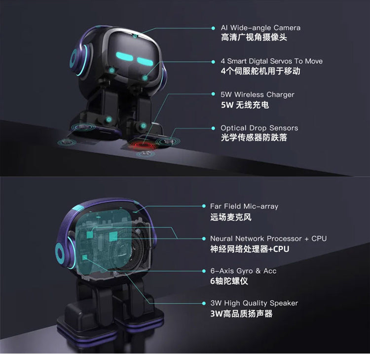 EMO GO HOME + Fence + Smart Light - The Coolest AI Desktop Pet with Personality and Ideas.