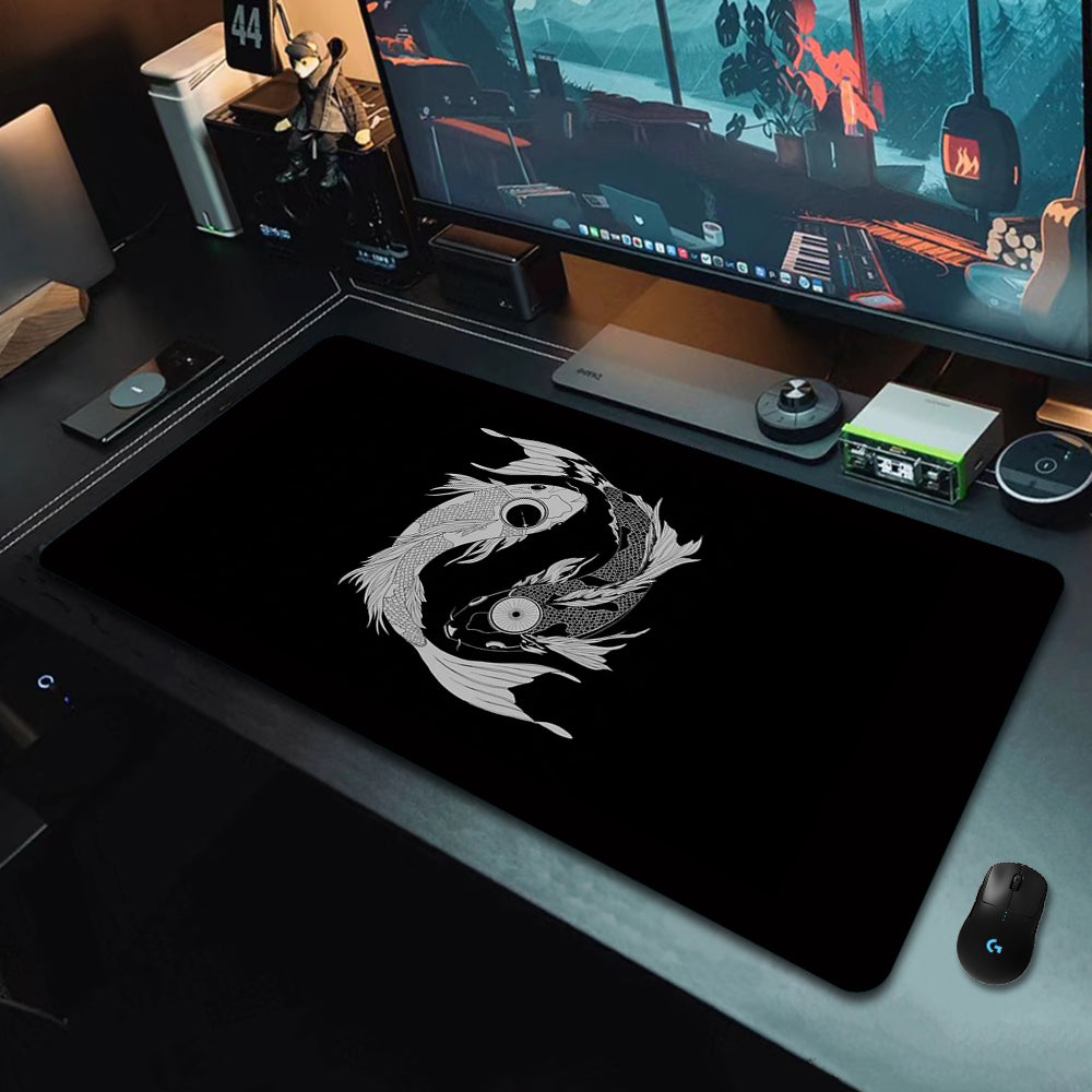 Gaming Desk Pad - Koi Fish Taichi Themes - xxl