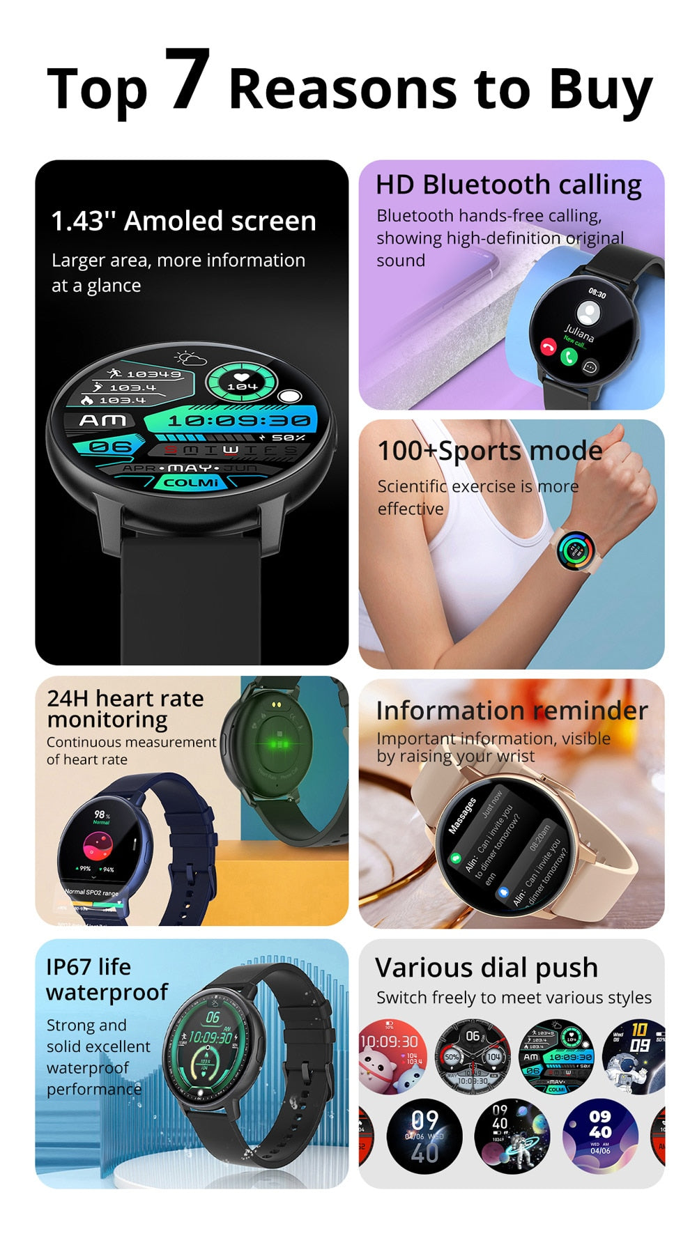 COLMI I31 Unisex Smartwatch