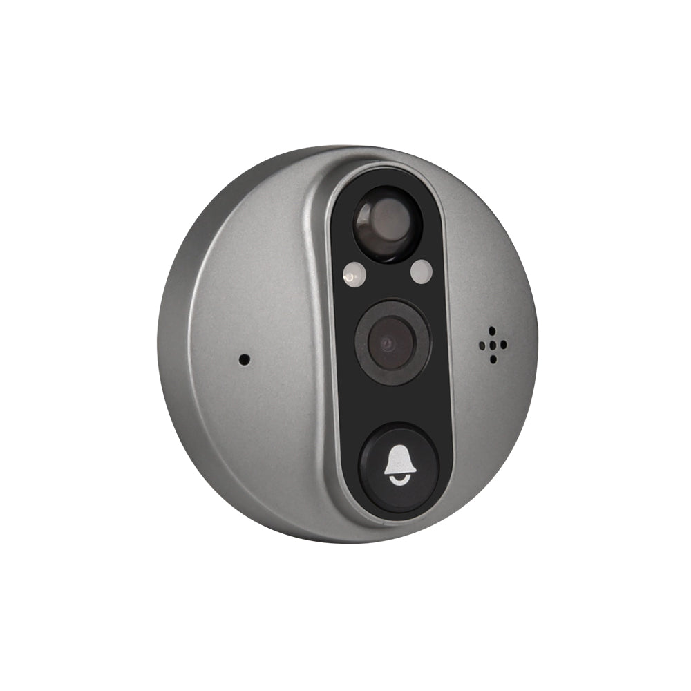 Smart Door Bell Peephole Camera -> Alexa Google Announcement - 1080p