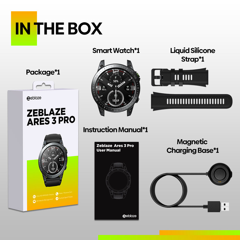 Zeblaze Ares 3 Pro Smart Watch [New 2023]