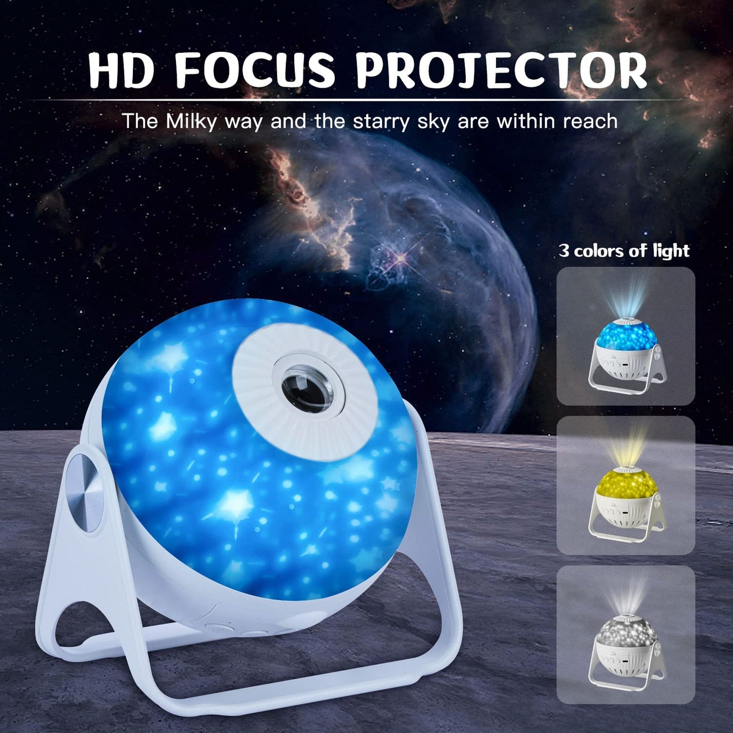 Planetarium Galaxy Night Light Projector 360° Adjustable Star Sky Night Lamp For Bedroom Home Kids Birthday Gift