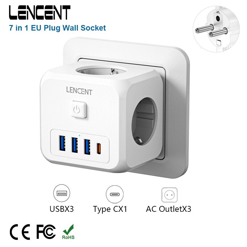 LENCENT Wall Socket Extender