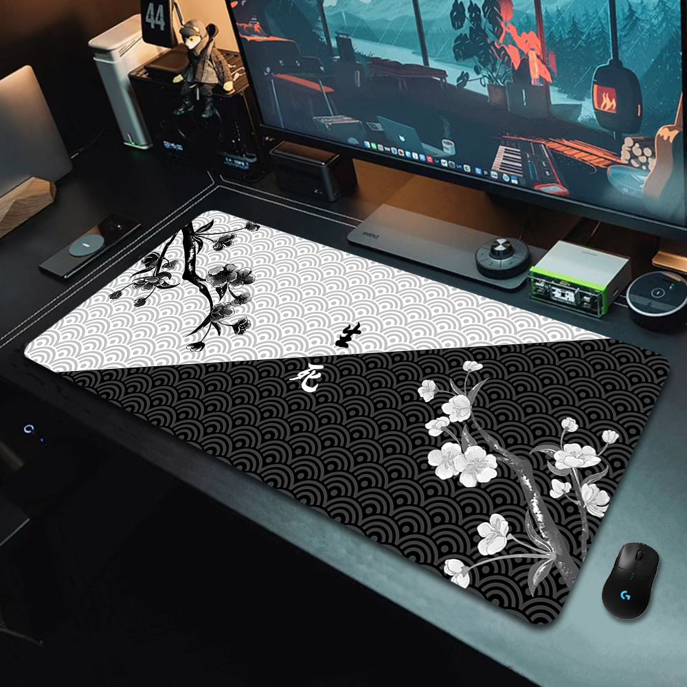 Gaming Desk Pad - Koi Fish Taichi Themes - xxl