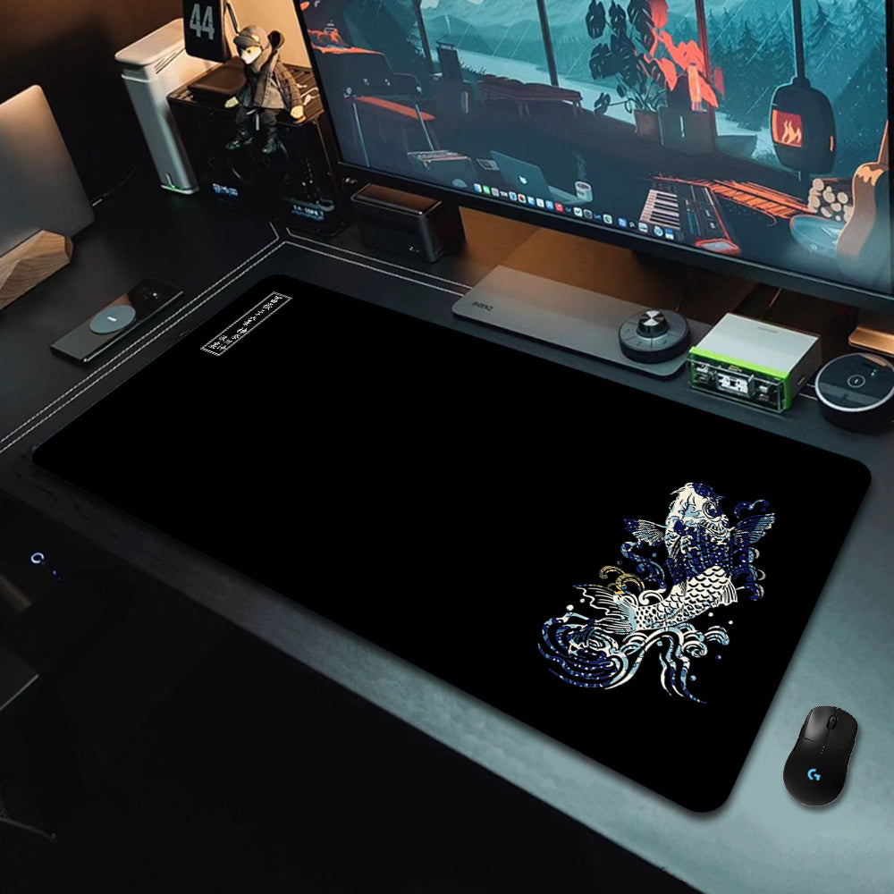 Gaming Desk Pad - Koi Fish Taichi Themes - xxl