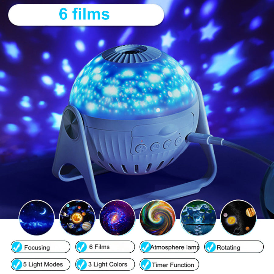 Planetarium Galaxy Night Light Projector 360° Adjustable Star Sky Night Lamp For Bedroom Home Kids Birthday Gift