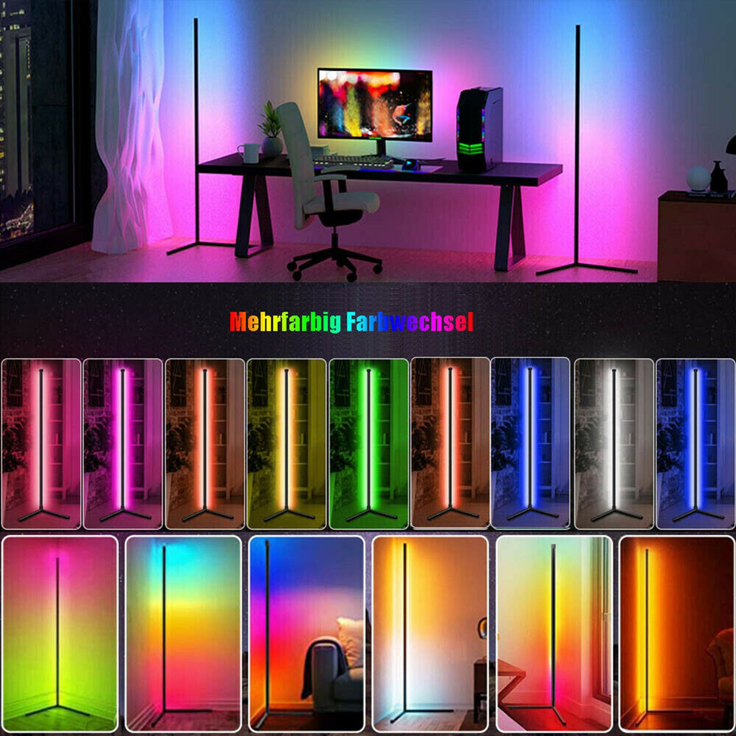 160cm Floor Lamp-Tuya Smart APP-RGB Interior Lighting