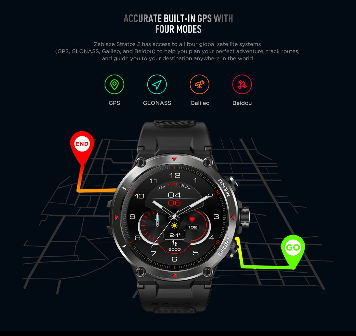 Zeblaze Stratos 2 Smartwatch