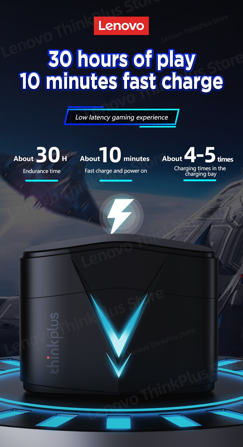 Lenovo LP6 Gaming Bluetooth 5.0 Earbuds