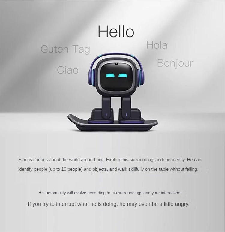 EMO GO HOME + Fence + Smart Light - The Coolest AI Desktop Pet with Personality and Ideas.