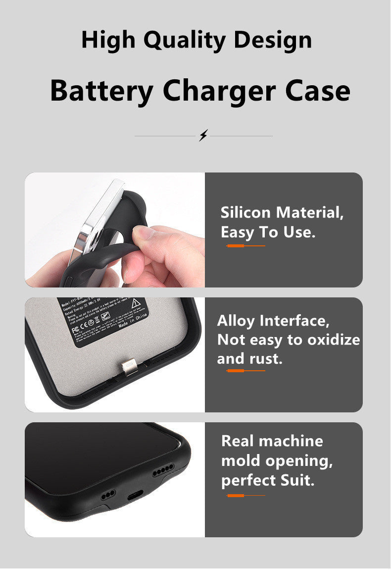 Shockproof Silicone Battery Charger Case