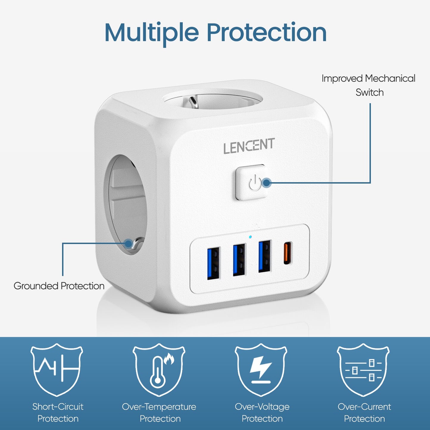 LENCENT Wall Socket Extender