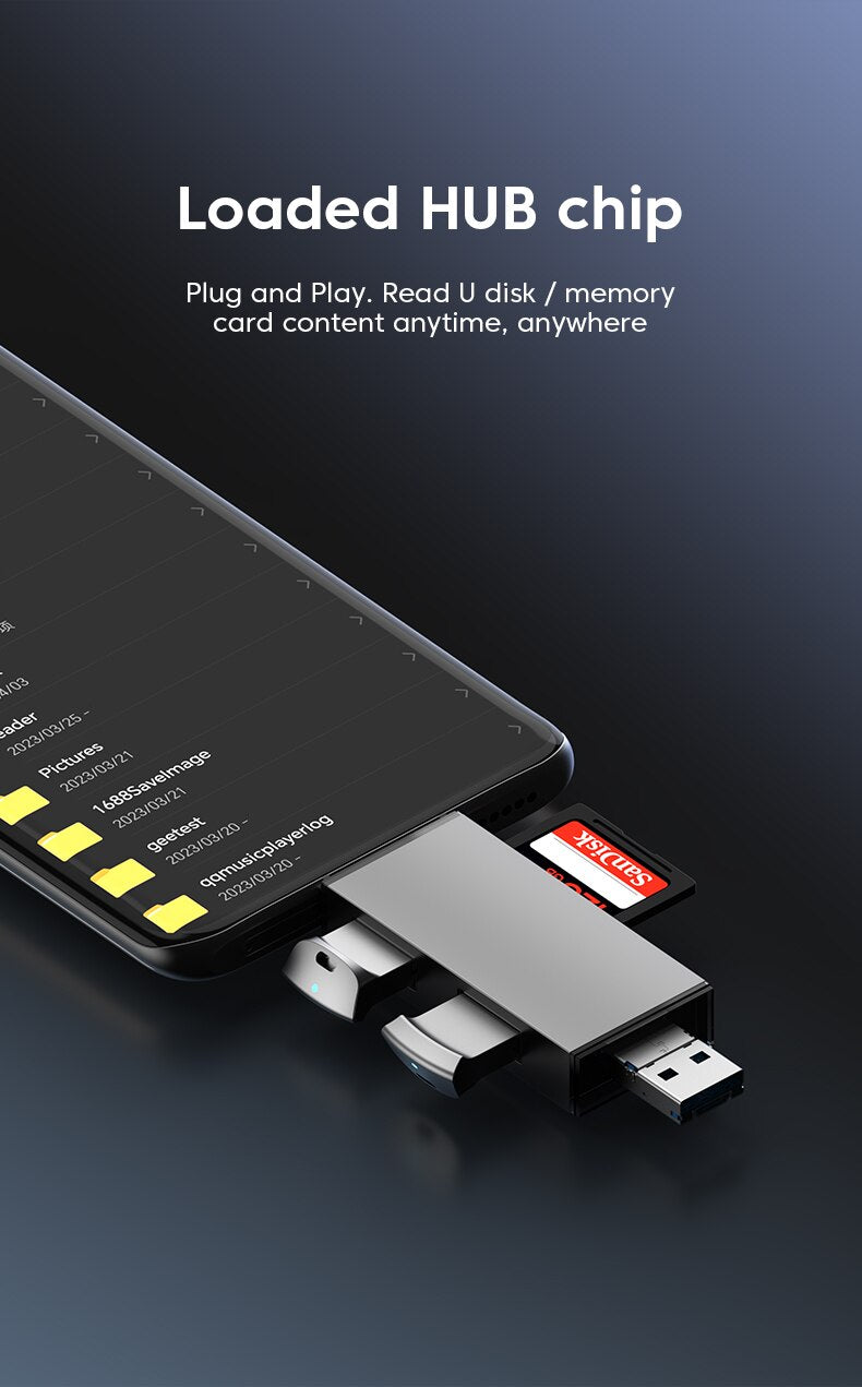 USB 3.0 7 in 1 Multi-Function Card Reader