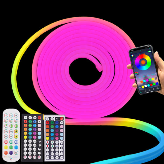 12V RGB Light 6x12mm Flexible Strip-Waterproof-Wifi-Remote Control-Dimmable