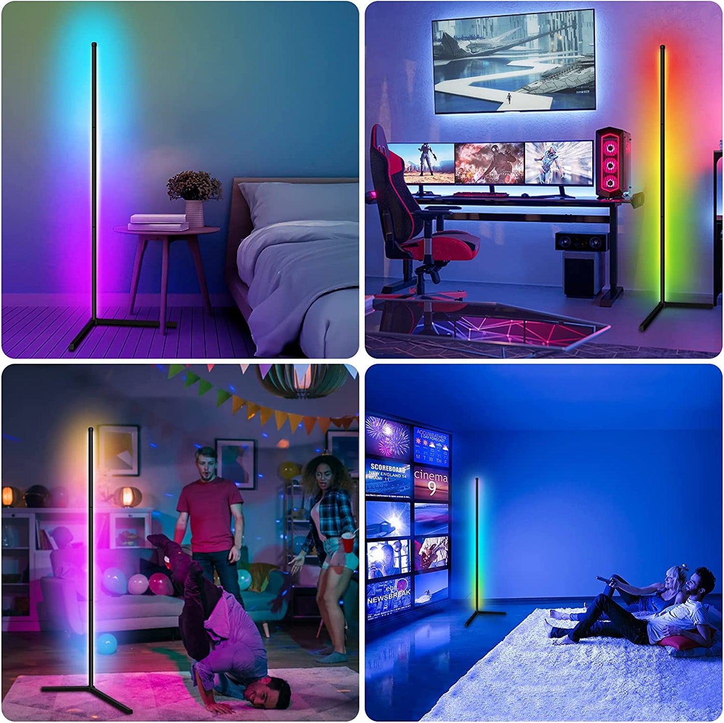 160cm Floor Lamp-Tuya Smart APP-RGB Interior Lighting