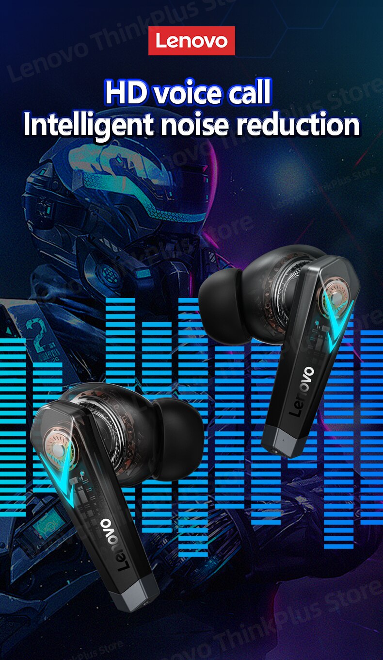 Lenovo LP6 Gaming Bluetooth 5.0 Earbuds