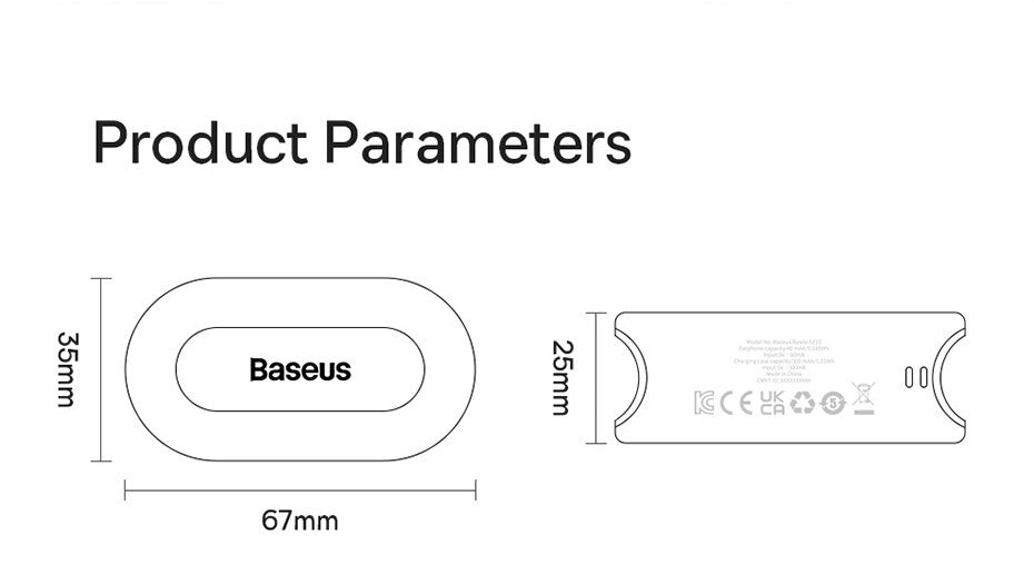 Baseus Bowie EZ10 TWS Earpbuds Bluetooth 5.3