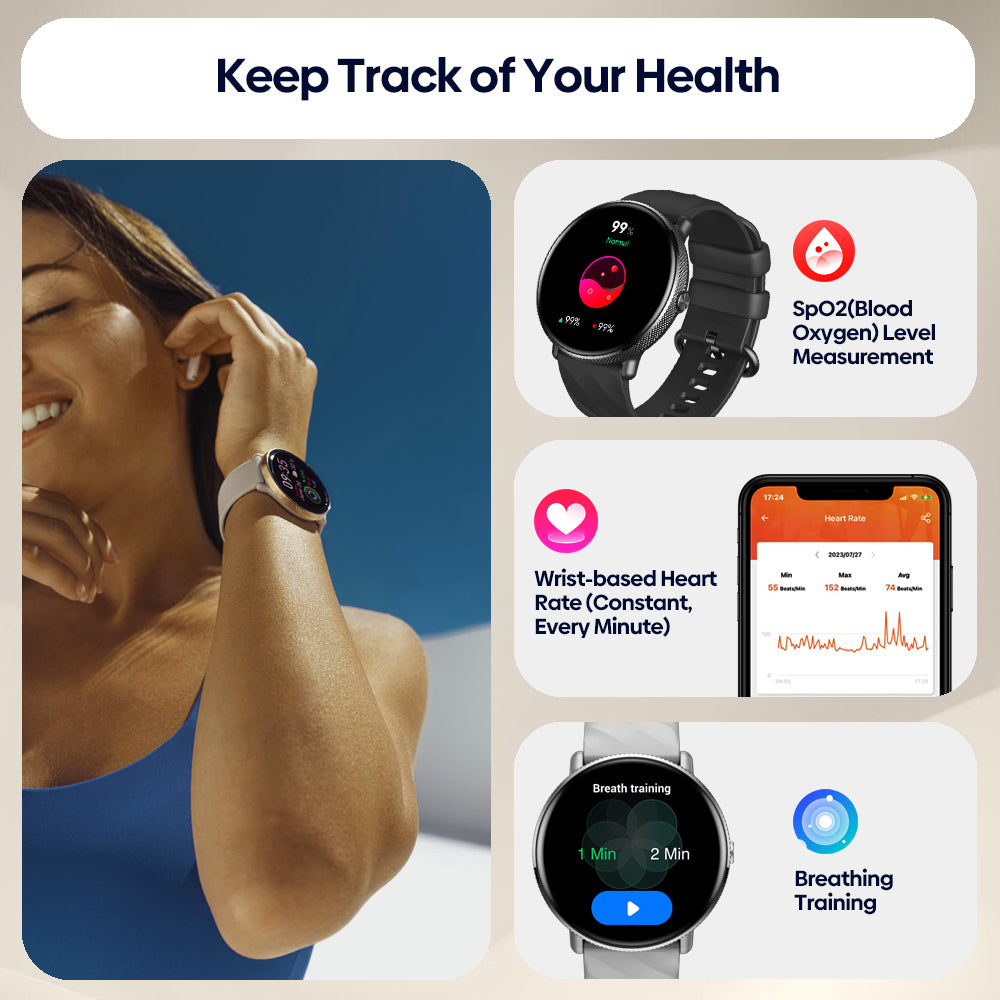 Zeblaze GTR 3 Pro Fitness and Wellness Smart Watch