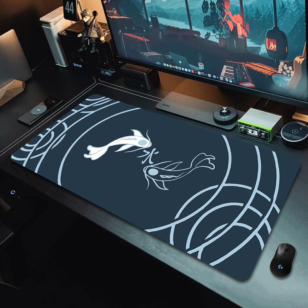 Gaming Desk Pad - Koi Fish Taichi Themes - xxl