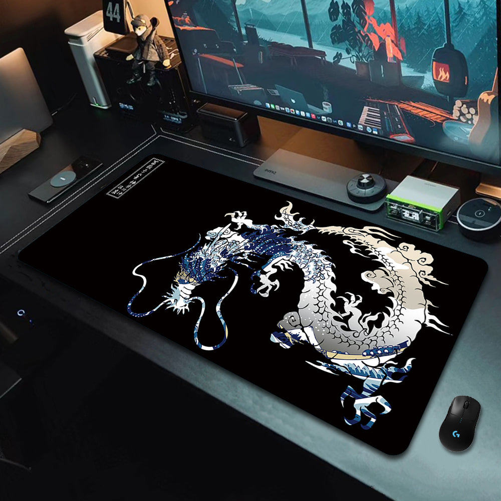 Gaming Desk Pad - Koi Fish Taichi Themes - xxl