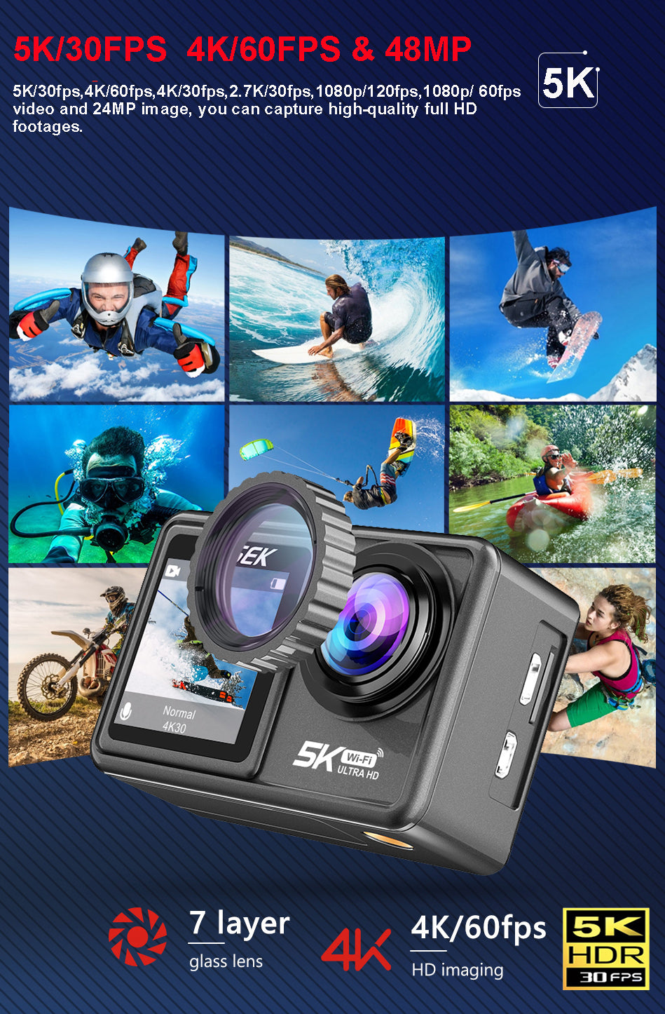 Action Camera 5K & 4K