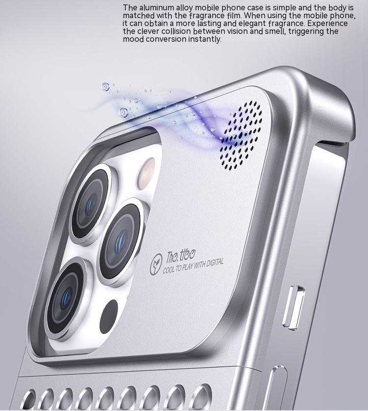 iPhone metal case - cooling - aromatherapy