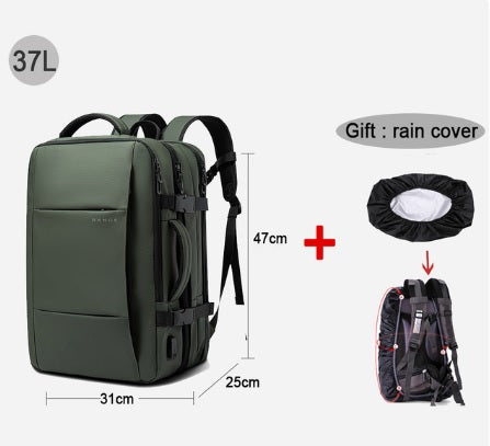 BANGE Travel Business Waterproof Backpack 17.3 Laptop Pocket