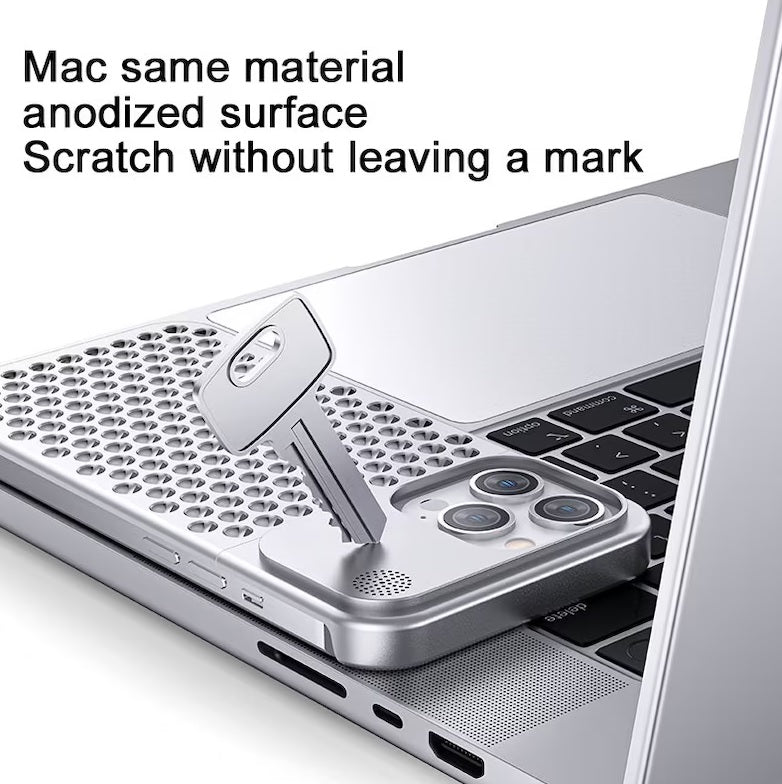 iPhone metal case - cooling - aromatherapy