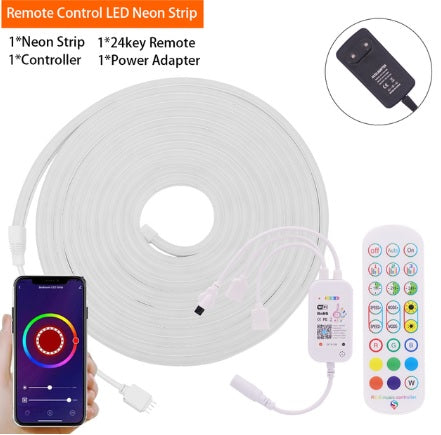 12V RGB Light 6x12mm Flexible Strip-Waterproof-Wifi-Remote Control-Dimmable