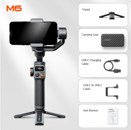 Hohem iSteady M6-Handheld Gimbal-AI 2023