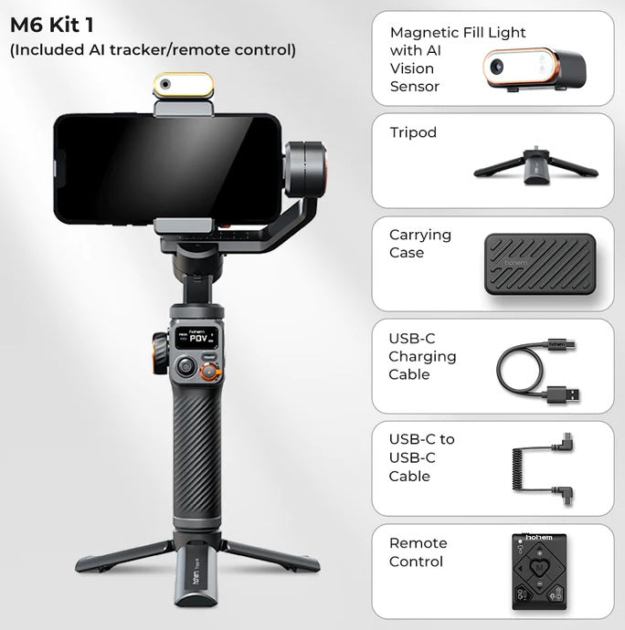 Hohem iSteady M6-Handheld Gimbal-AI 2023