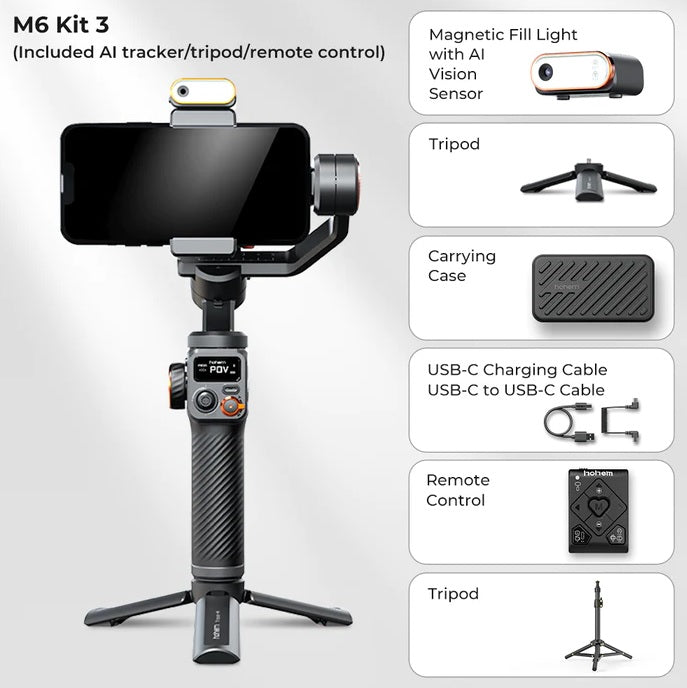 Hohem iSteady M6-Handheld Gimbal-AI 2023