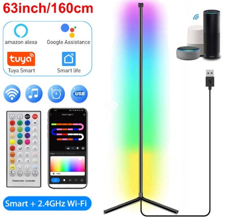 160cm Floor Lamp-Tuya Smart APP-RGB Interior Lighting