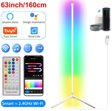 160cm Floor Lamp-Tuya Smart APP-RGB Interior Lighting